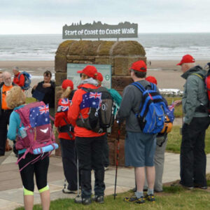 St Bees visitors at c2c start